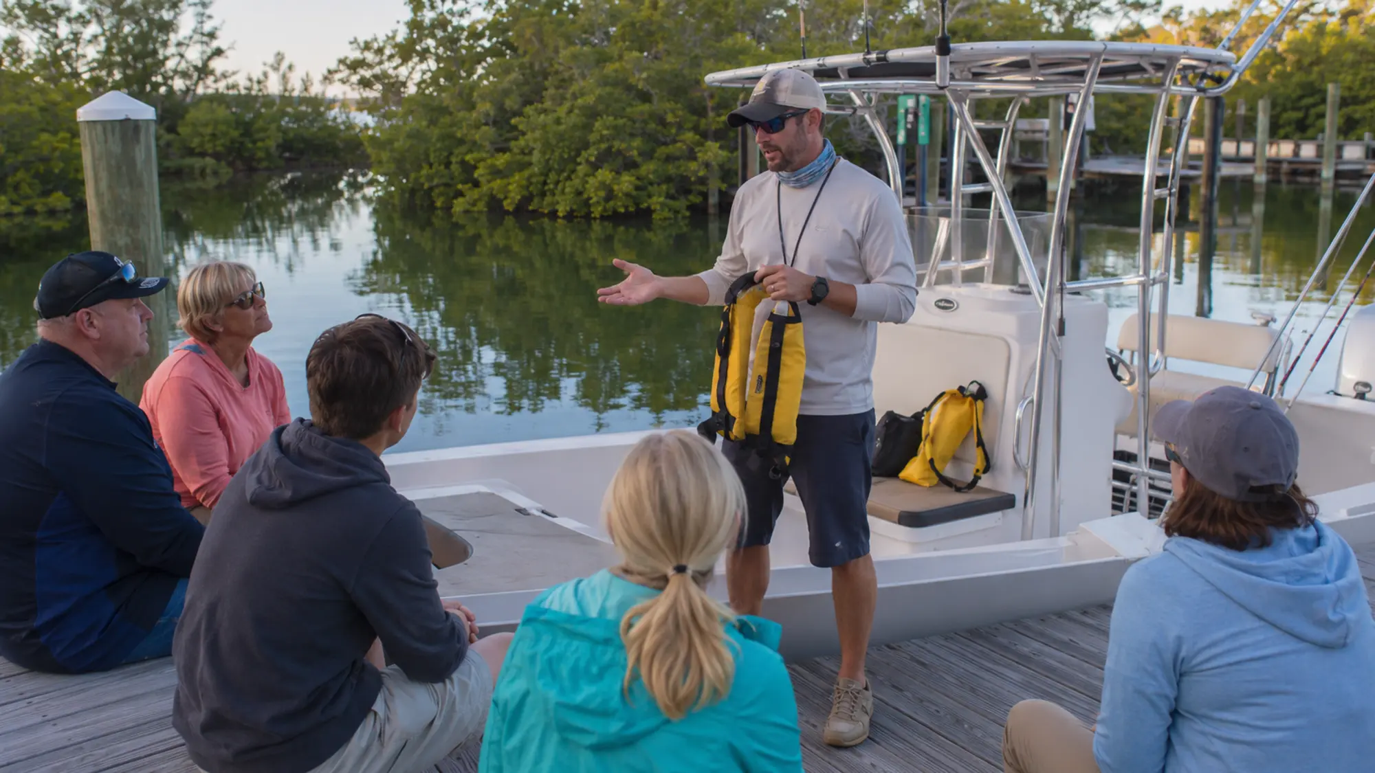 Small-group boat tour on Lemon Bay for Englewood Boat Tour FAQ